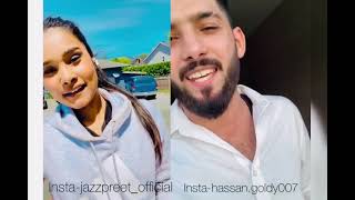 hassan goldy and jazzpreet tiktok viral video