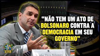 "Não teve um ato do governo do Bolsonaro contra a democracia" | Senador Flávio Bolsonaro