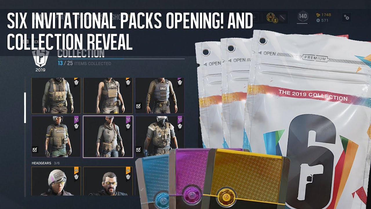 Opening Six Invitational Packs And All Collection Reveal! - Rainbow Six ...