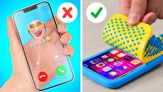 THE BEST PHONE HACKS || Amazing Cardboard Projects To Impress Your Friends By 123GO!GOLD