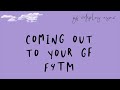 [F4TM] gf roleplay asmr: coming out to your gf