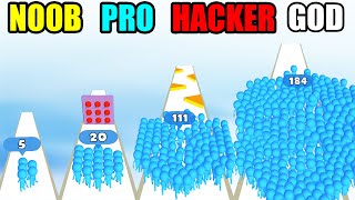 NOOB vs PRO vs HACKER vs GOD in game Count Run 3D