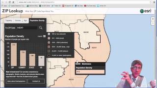 Teach demographics and lifestyles with the Esri Zip Code Lookup Map