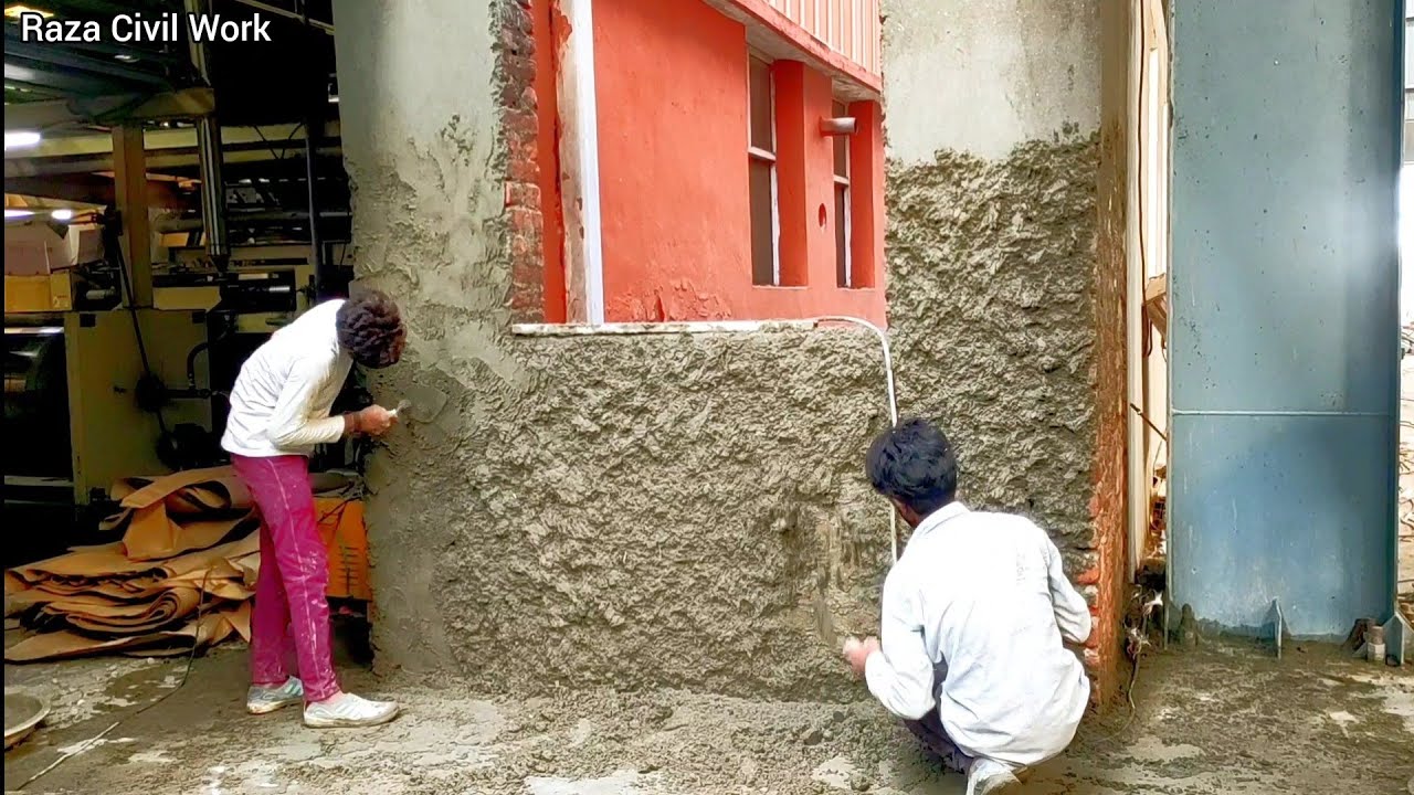 Plaster Technique Plaster Work Plaster Youtube