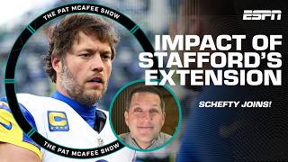Schefty BREAKS DOWN Matthew Stafford's $55 mil extension w/ the Rams | The Pat McAfee Show