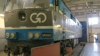 ТЭП70 0237! ОСМОТР И ПОДГОТОВКА К РЕЙСУ ПАССАЖИРСКОГО ТЕПЛОВОЗА