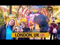 London Tower Bridge Christmas Market, Christmas Lights, London Bridge Walking Tour 4K▬HDR