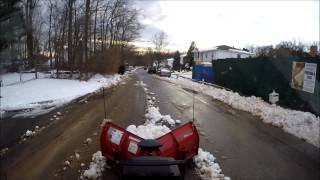 Kubota RTV 900 Snow Plowing POV with Western Impact V Plow