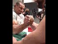 Levan showed real power to Larry Wheels 🦾🥶 #armwrestling #levansaginashvili #shorts #motivation