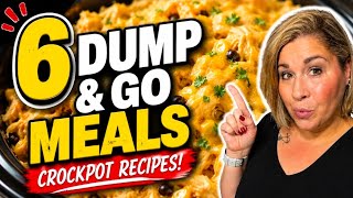6 Dump & Go CROCKPOT Recipes That Make Dinner EASY!