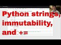 Python strings, immutability, and +=