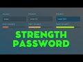 Password Strength Check in HTML CSS and Javascript