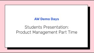 Product Management Course - Remote Demo Day