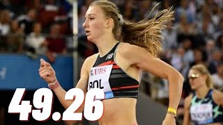 Femke Bol Destroy Indoor 400m 49.26