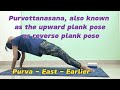 paschimottanasana and purvottanasana