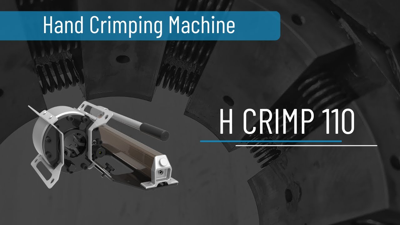 TECHMAFLEX - CRIMPING MACHINE - H CRIMP 110 - YouTube