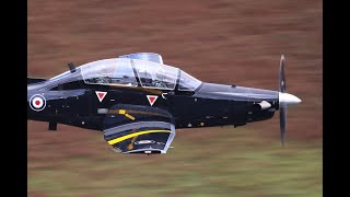 RAF Texan pair into a glorious sunset - Mach Loop