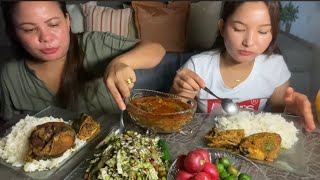 Fish jhol vegetables mixe achar कान्छीलाई साईली दिदीले 😂😂