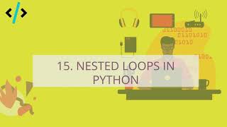 Python for Data Science - 15. Nested loops in Python | Python tutorial in Hindi