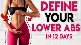 DEFINE YOUR LOWER ABS in 12 DAYS 🔥 Belly Fat Burn | 5 min Workout