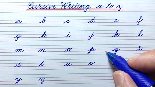 Cursive writing a to z | Cursive abcd | Cursive handwriting practice | Cursive small letters abcd
