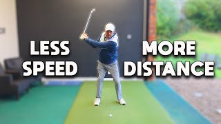 Swing SLOWER but hit the golf ball FURTHER. 99% of the BEST golfers do THIS!!!
