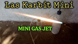 MINI CARBIE WELDING EXPERIMENT WITHOUT OXYGEN // MINI GAS JET