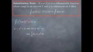 M13-4: Substitution for indefinite integrals (I)