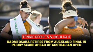 Naomi Osaka breaks down in tears after retiring from final through injury