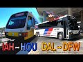 Getting Between Dallas's and Houston's Airports - Bus/Train/Transit Experience (DFW - DAL/IAH - HOU)