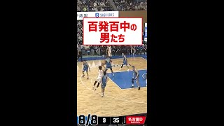 【百発百中】10分間で合計8本の3Pシュートを決めた3選手！#shorts