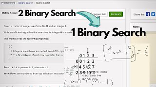 4.3 MATRIX SEARCH (Binary Search)-Interviewbit #binarysearch#interview