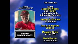 Givanni Andrew Joseph ~ Long Obituary