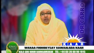 CAAFIMAADKA DR CARRO 14 01 2014  SOMALI CHANNEL