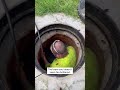 Roaches Crawl Over Manhole Worker #shorts