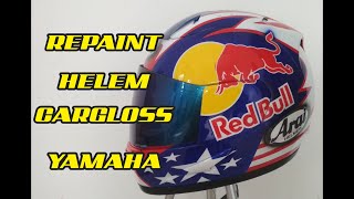 repaint helm bawaan motor