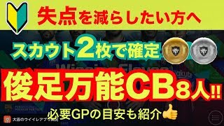 【ウイイレアプリ18C】失点を減らしたい方へ🔰スカウト2枚で簡単に確定できる『瞬足の万能CB』8人を紹介✨必要GPの目安も👍