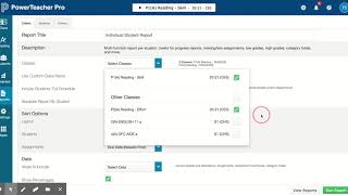 Printing Progress Reports