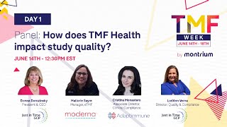 TMF Week 2021 - Day 1 - 1230PM: PANEL: How does TMF Health impact study quality?