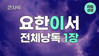 [ 라임성경 ] 요한이서 전체낭독 (자막) 성경듣기66권 요한이서듣기 통독 신약성경읽기 신약성경듣기 말씀낭독 오디오성경 개역개정 | 성경읽어주는여자