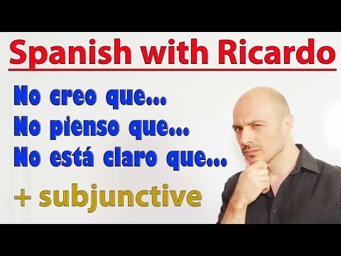 Do you use subjunctive with no creo que?