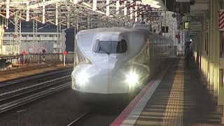 姫路駅　のぞみ８４号　東京行　到着・発車シーン