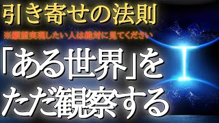 ただ単純に「ある世界」を見ると、その世界が実際の現象として流れ込んできます。