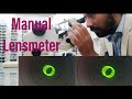 Manual lensometer/ Practical demonstration