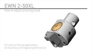 How to adjust a EWN 2-50XL boring head