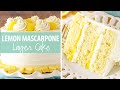 Lemon Mascarpone Layer Cake