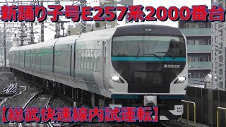 【新型踊り子号試運転】E257系2000番台総武快速線内試運転