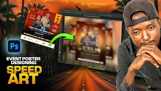 Designing an Epic Nc’wala Event Poster | Speed Art in Adobe Photoshop