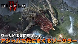 Diablo4 ワールドボス初見！アシャバで死にまくった件 ディアブロ4