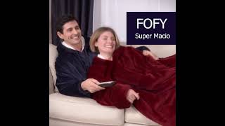 Super FOFY - Moletom Cobertor De Vestir - Super Fofo, Macio E Confortável